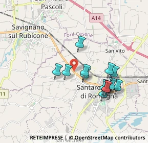 Mappa Via Emilia Est, 47822 Santarcangelo di Romagna RN, Italia (1.63846)