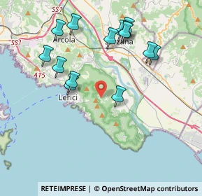 Mappa Localita' Monte Rocchetta, 19032 Lerici SP, Italia (4.15429)