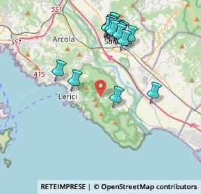 Mappa Localita' Monte Rocchetta, 19032 Lerici SP, Italia (4.2345)