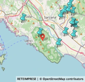 Mappa Localita' Monte Rocchetta, 19032 Lerici SP, Italia (5.39615)