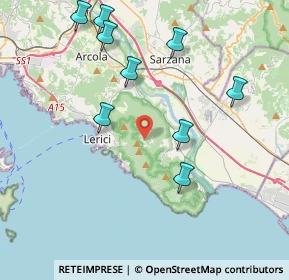 Mappa Localita' Monte Rocchetta, 19032 Lerici SP, Italia (5.29818)