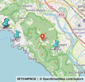 Mappa Localita' Monte Rocchetta, 19032 Lerici SP, Italia (3.91909)