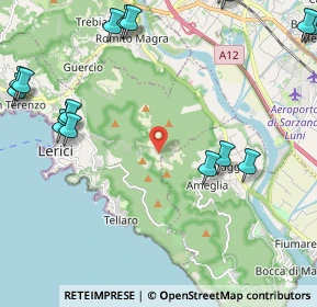 Mappa Localita' Monte Rocchetta, 19032 Lerici SP, Italia (3.21579)