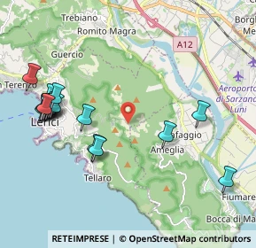 Mappa Localita' Monte Rocchetta, 19032 Lerici SP, Italia (2.40412)