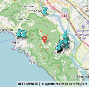 Mappa Localita' Monte Rocchetta, 19032 Lerici SP, Italia (1.677)