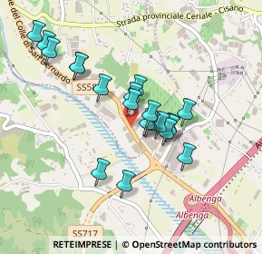 Mappa SP 582 del Colle di S. Bernardo, 17035 Albenga SV, Italia (0.3905)
