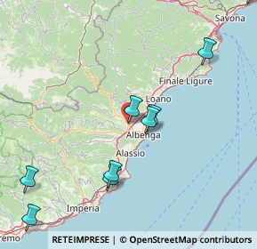 Mappa SP 582 del Colle di S. Bernardo, 17035 Albenga SV, Italia (28.31636)