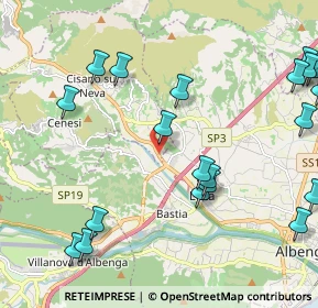 Mappa SP 582 del Colle di S. Bernardo, 17035 Albenga SV, Italia (2.7795)