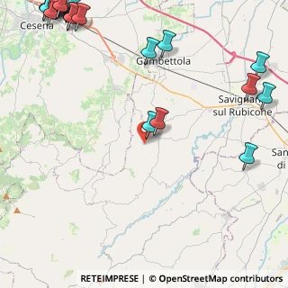 Mappa Via Circonvallazione, 47020 Longiano FC, Italia (7.3955)