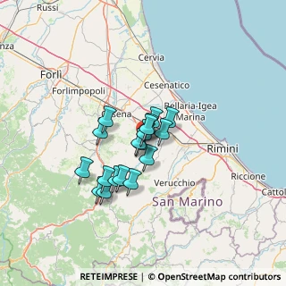 Mappa Via Circonvallazione, 47020 Longiano FC, Italia (9.22222)