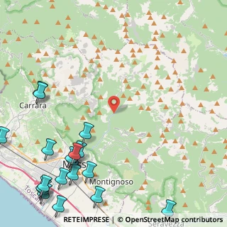 Mappa Via Canevara Bassa Tambura, 54100 Massa MS, Italia (7.02211)