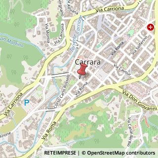 Mappa Via Aronte,  3, 54033 Carrara, Massa-Carrara (Toscana)
