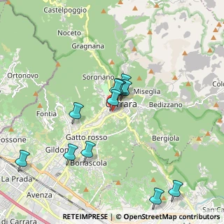 Mappa Largo XXV Aprile, 54033 Carrara MS, Italia (1.83333)