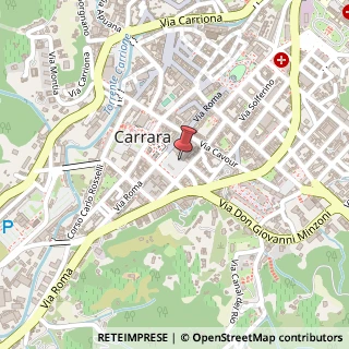 Mappa Piazza matteotti giacomo 4, 54033 Carrara, Massa-Carrara (Toscana)