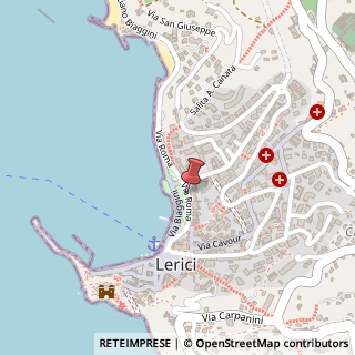 Mappa Via roma, 19032 Lerici, La Spezia (Liguria)