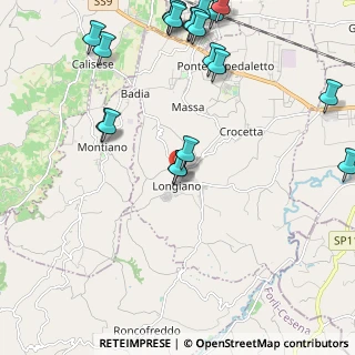 Mappa Via Papa Giovanni XXIII, 47020 Longiano FC, Italia (2.8385)