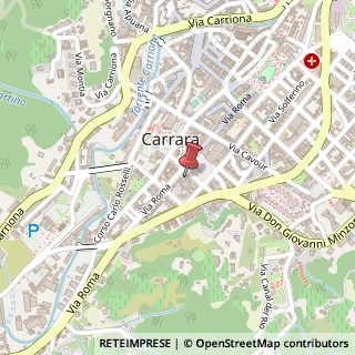 Mappa Via Massimo D'Azeglio, 4, 54033 Carrara, Massa-Carrara (Toscana)