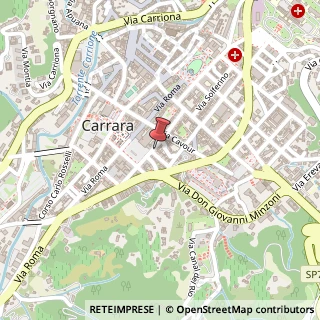 Mappa Via Alessandro Manzoni, 2A, 54033 Carrara, Massa-Carrara (Toscana)