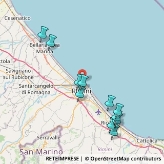 Mappa Viale Ortigara, 47900 Rimini RN, Italia (9.08364)