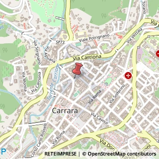Mappa Via Giuseppe Ulivi, 2C, 54033 Carrara, Massa-Carrara (Toscana)