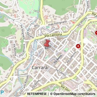Mappa Via Giuseppe Ulivi, 2D, 54033 Carrara, Massa-Carrara (Toscana)