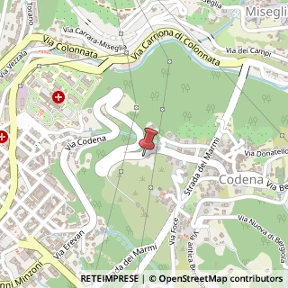 Mappa Via Antonio Meucci, 14, 54033 Carrara, Massa-Carrara (Toscana)