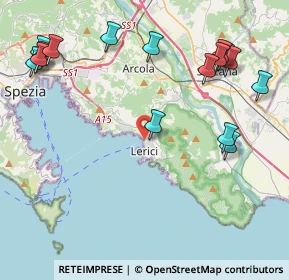 Mappa 19032 Lerici SP, Italia (5.3875)