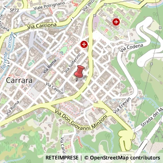 Mappa Via Giuseppe Verdi, 21, 54033 Carrara MS, Italia, 54033 Massa, Massa-Carrara (Toscana)