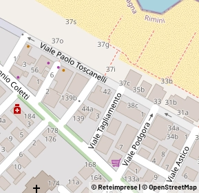 Mappa Viale Paolo Toscanelli, 47923 Rimini RN, Italia (0.075)