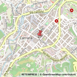 Mappa Via Cavour, 8, 54033 Carrara, Massa-Carrara (Toscana)