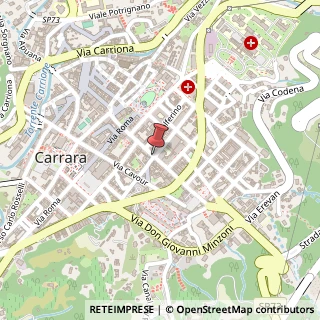 Mappa Via Giuseppe Verdi, 6, 54100 Carrara, Massa-Carrara (Toscana)