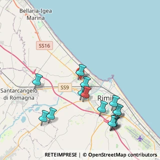 Mappa Via Giulio Pastore, 47922 Rimini RN, Italia (4.62714)
