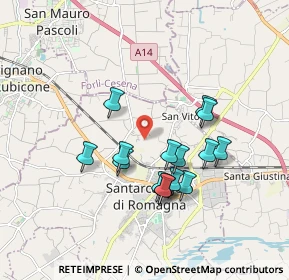Mappa Via Mariolo, 47822 Santarcangelo di Romagna RN, Italia (1.60733)