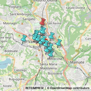 Mappa Via Salvore, 21100 Varese VA, Italia (1.00889)