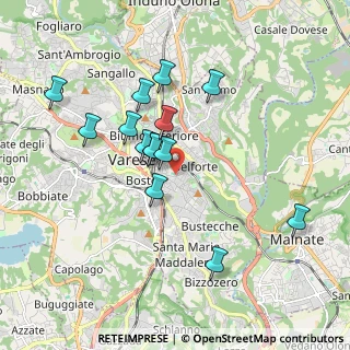 Mappa Via Salvore, 21100 Varese VA, Italia (1.66429)