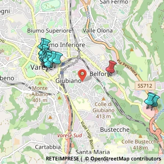 Mappa Via Salvore, 21100 Varese VA, Italia (1.18722)