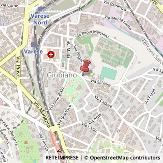 Mappa Via Parenzo, 2, 21100 Varese, Varese (Lombardia)