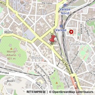 Mappa Via Piave, 12, 21100 Varese, Varese (Lombardia)