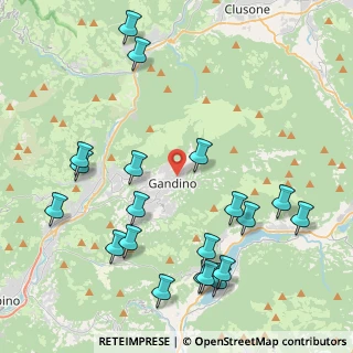 Mappa Via G. Pascoli, 24024 Gandino BG, Italia (4.9785)