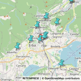 Mappa Via Giacomo Leopardi, 22036 Erba CO, Italia (2.19)
