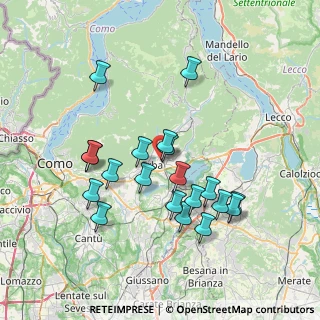 Mappa Via Giacomo Leopardi, 22036 Erba CO, Italia (6.962)