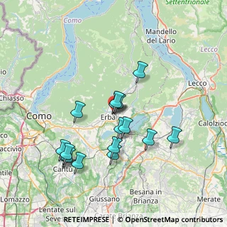 Mappa Via Giacomo Leopardi, 22036 Erba CO, Italia (6.71188)