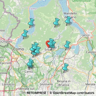 Mappa Via Monsignor T. Genolini, 22036 Erba CO, Italia (7.06643)