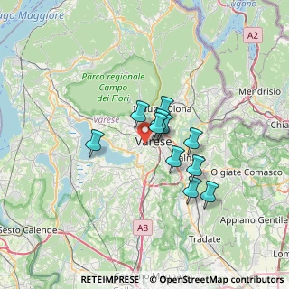 Mappa Via Anfossi Augusto, 21100 Varese VA, Italia (4.75182)