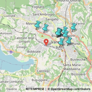 Mappa Via Anfossi Augusto, 21100 Varese VA, Italia (1.61364)