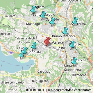 Mappa Via Anfossi Augusto, 21100 Varese VA, Italia (2.18273)