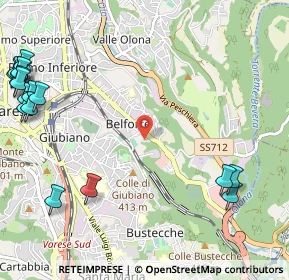 Mappa Via Istria, 21100 Varese VA, Italia (1.63529)