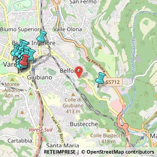 Mappa Via Istria, 21100 Varese VA, Italia (1.5705)
