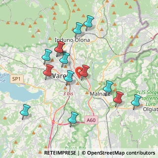 Mappa Via Istria, 21100 Varese VA, Italia (4.00857)