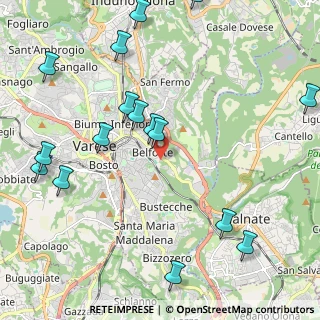 Mappa Via Istria, 21100 Varese VA, Italia (2.64438)